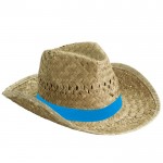 Sombrero para la playa personalizado color azul real primera vista