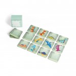 Juego de memoria con caja personalizable color verde claro