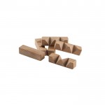Rompecabezas natural de bambú con forma de estrella para montar color natural tercera vista