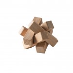 Rompecabezas natural de bambú con forma de estrella para montar varios colores