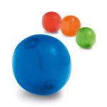 Balón hinchable publicitario transparente color verde claro vista productos