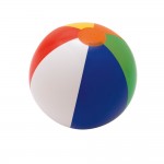 Pelota de playa hinchable en multicolor hecha de PVC opaco color multicolor