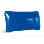 Almohada hinchable barata con logo color azul