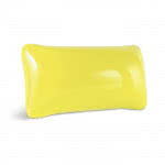 Almohada hinchable barata con logo color amarillo