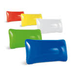 Almohada hinchable barata con logo color verde claro vista productos