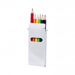 6 colores en caja personalizable llamativa color blanco