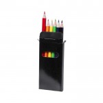 6 colores en caja personalizable llamativa color negro