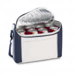 Bolsa nevera para 8 latas color azul