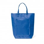 Bolsa plegable de poliéster que sirve de nevera con cremallera color azul real