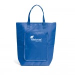 Bolsa plegable de poliéster que sirve de nevera con cremallera color azul real