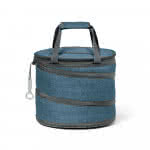 Bolsa térmica con abrebotellas color azul con impresión