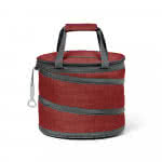 Bolsa térmica con abrebotellas color rojo con impresión