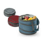Bolsa térmica con abrebotellas color gris vista colores