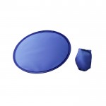 Disco volador plegable de poliéster 190T suministrado en funda color azul