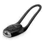 2 luces LED para bicicleta con logo color negro con impresión