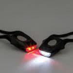 2 luces LED para bicicleta con logo color negro segunda vista