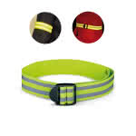 Pulsera reflectante ajustable color amarillo vista colores