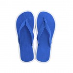 Chanclas de dos colores y suela gruesa de EVA Summer Camp color azul tercera vista