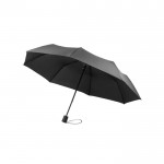 Paraguas plegable de poliéster reciclado 190T automático de Ø97 color negro tercera vista