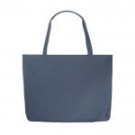 Paraguas plegable de poliéster reciclado 190T automático de Ø97 color azul cuarta vista