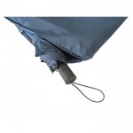 Paraguas plegable de poliéster reciclado 190T automático de Ø97 color azul sexta vista