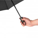 Paraguas plegable completamente automático de RPET 190T Ø105 color negro quinta vista