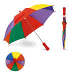 Paraguas manuales coloridos color multicolor vista colores