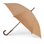 Original paraguas publicitario de corcho color marfil