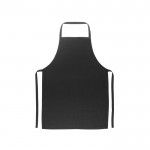 Delantal de sarga de algodón ideal para cocinar 180 g/m2 color negro primera vista