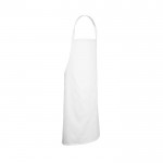 Delantal de sarga de algodón ideal para cocinar 180 g/m2 color blanco