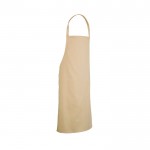 Delantal de sarga de algodón ideal para cocinar 180 g/m2 color beige