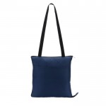 Manta de pícnic plegable de poliéster que se convierte en bolsa color azul segunda vista