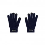 Guantes de poliéster reciclado rPET con puntas táctiles de móvil color azul marino primera vista