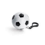Chubasquero en atractiva pelota de fútbol color negro