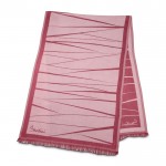 Pañuelo elegante de mujer hecho de viscosa y poliéster 225 g/m2 color burdeos