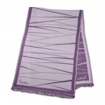 Pañuelo elegante de mujer hecho de viscosa y poliéster 225 g/m2 color morado