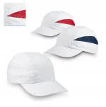 Gorra deportiva de microfibra color blanco vista productos