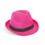 Sombrero de PP en distintos colores con cinta tercera vista