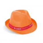 Sombrero de PP en distintos colores con cinta imagen con logo 4