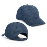 Gorra tejana personalizada con logo color azul vista productos