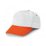 Gorra bicolor para promocionar tu marca color naranja