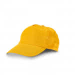 Gorra clásica de poliéster para publicidad color amarillo