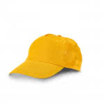 Gorra clásica de poliéster color amarillo