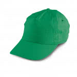 Gorra clásica de poliéster color verde