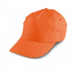 Gorra clásica de poliéster para publicidad color naranja