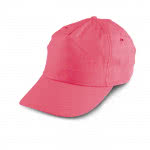Gorra clásica de poliéster color rosa