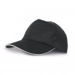 Gorra con detalle de color en la visera color negro