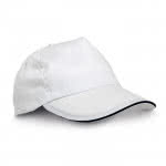 Gorra con detalle de color en la visera color blanco