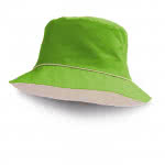 Colorido sombrero de playa para publicidad color verde claro
