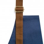 Delantal con detalles metálicos 300 g/m2 color azul cuarta vista